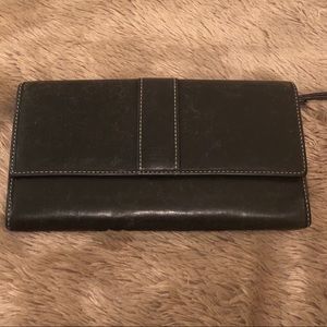 Black Coach Leather Wallet